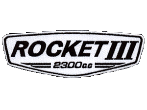Hinckley Triumph Rocket III black/white 6 inch